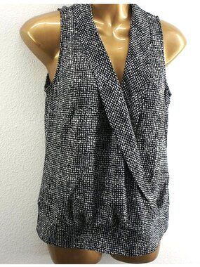 White House Black Market Cross Over Blouse size XS